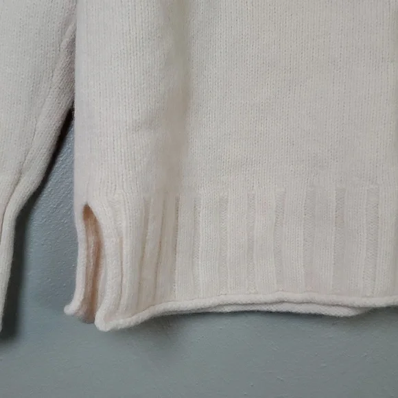 Madewell Cream Merino Wool Sweater with Gold Stars. Size XS - Picture 3 of 9